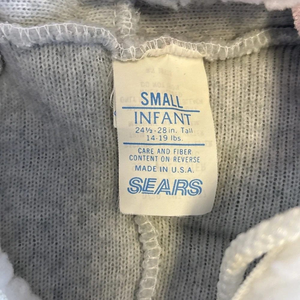 Vintage 60s 70s Sears Snow Suit‎ Infant Hoodie RARE Bunny Walt Disney Thumper